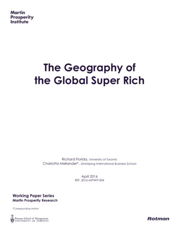 FINAL The Geography Of The Global Super Academic FORMATTING