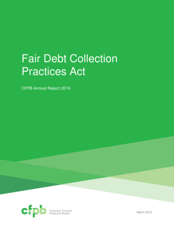 Fair Debt Collection Practices Act - Consumer Reports