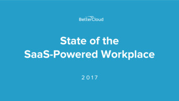 State Of The SaaS-Powered Workplace - BetterCloud