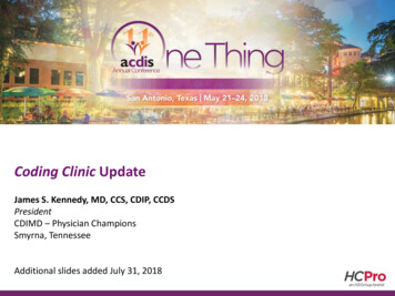 Coding Clinic Update - ACDIS
