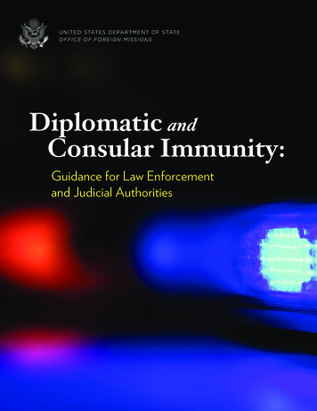 Diplomatic And Consular Immunity - U.S. Department Of State
