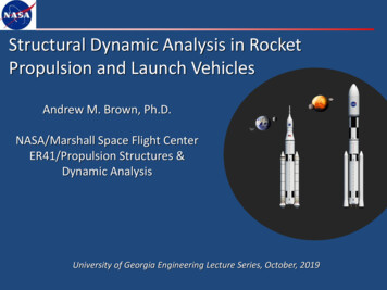 Structural Dynamic Analysis In Rocket Propulsion And Launch Vehicles - NASA