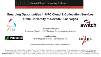 Emerging Opportunities In HPC Cloud & Co-location Services At The .