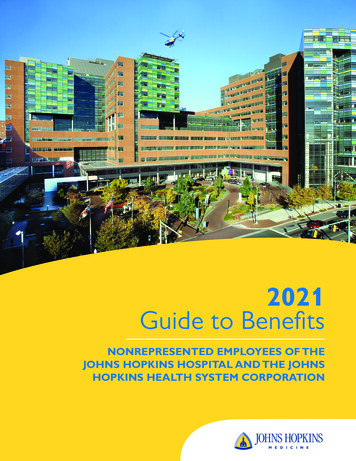2021 Guide To Benefits - Hopkins Medicine