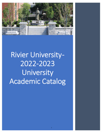 Rivier University - 2022-2023 University Academic Catalog