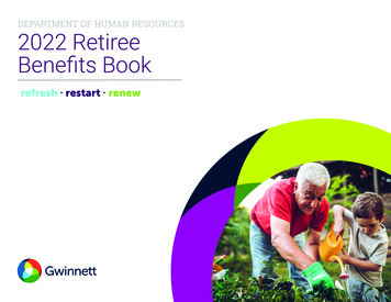DEPARTMENT OF HUMAN RESOURCES 2022 Retiree Benefits Book