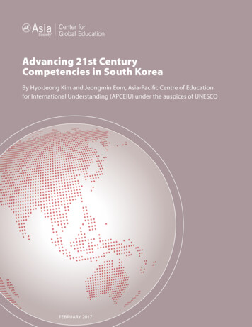 Advancing 21st Century Competencies In South Korea