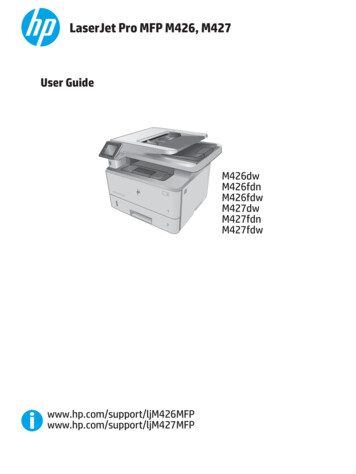HP LaserJet Pro MFP M426, M427 User Guide - ENWW - CNET Content