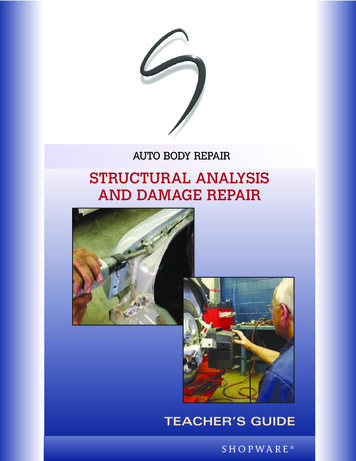 STRUCTURAL ANALYSIS AND DAMAGE REPAIR - Infobase