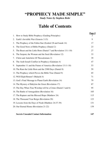 Table Of Contents - The Three Angels' Messages