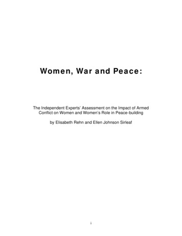 Women, War And Peace - United Nations Population Fund