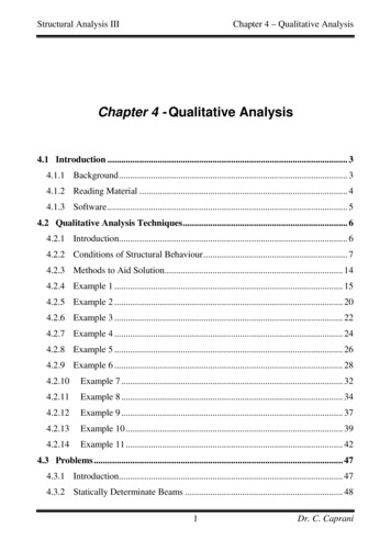 Chapter 4 - Qualitative Analysis - Colincaprani 
