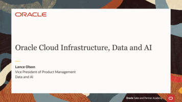 Oracle Cloud Infrastructure, Data And AI
