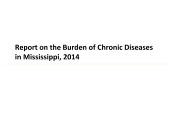 Report On The Burden Of Chronic Disease In Mississippi