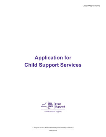 LDSS-5143 Application For Child Support Services