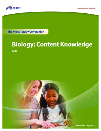 Biology: Content Knowledge Study Companion - ETS Home