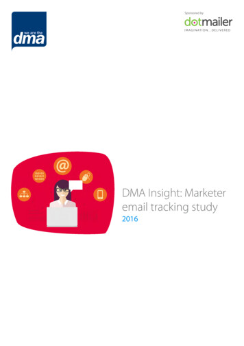 DMA Insight: Marketer Email Tracking Study