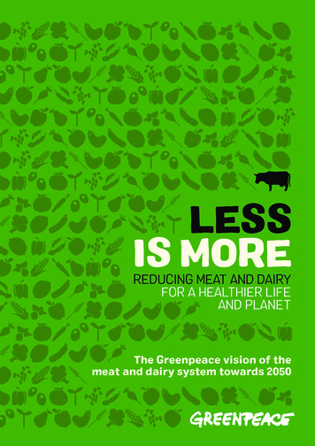 LESS IS MORE - Greenpeace