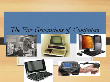 The Five Generations Of Computers - Shivaji College