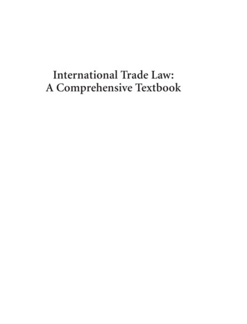 International Trade Law: A Comprehensive Textbook