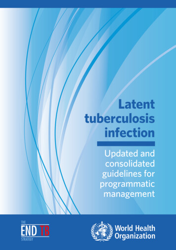Latent Tuberculosis Infection - WHO