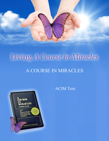 A COURSE IN MIRACLES - Jennifer Hadley