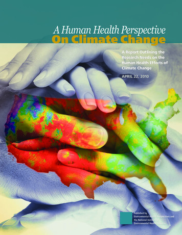 A Human Health Perspective On Climate Change Full Report
