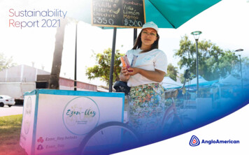 Sustainability Report 2021 - Anglo American Plc