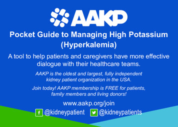 Pocket Guide To Managing High Potassium (Hyperkalemia) 14440 . - AAKP