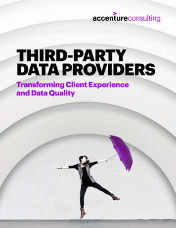 THIRD-PARTY DATA PROVIDERS - Accenture