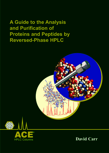 A Guide To The Analysis And Purification Of Proteins And . - HPLC