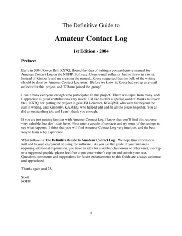 Amateur Contact Log - N3FJP
