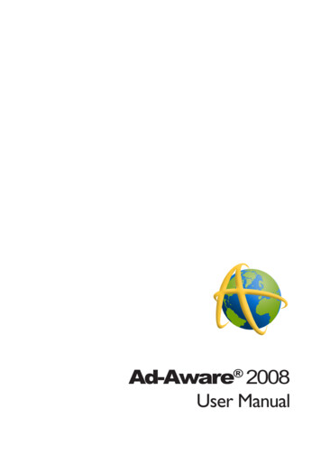 Ad-Aware 2008 User Manual - Nexway