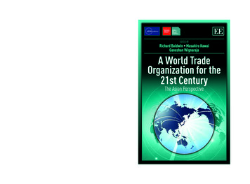 ADBI WTO 21st Century Asian Perspective