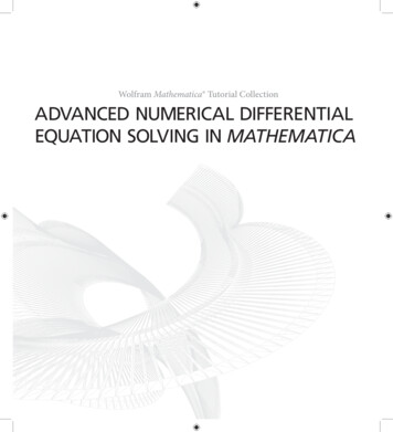 Advanced Numerical Differential Equations Olving Mathematic Apart
