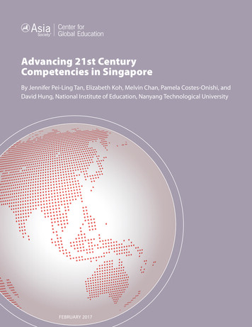 Advancing 21st Century Competencies In Singapore - Asia Society