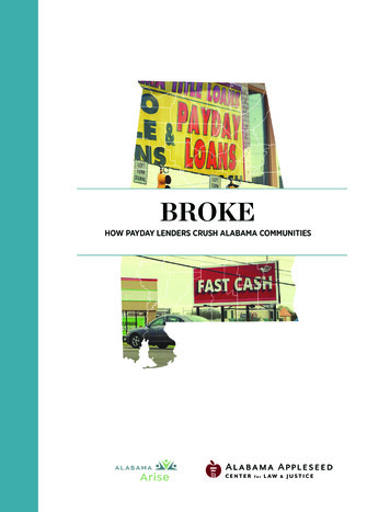 How Payday Lenders Crush Alabama Communities