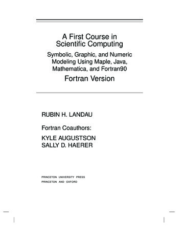 A First Course In Scientiﬁc Computing - Princeton University