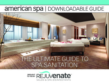 THE ULTIMATE GUIDE TO SPA SANITATION - Global Wellness Institute