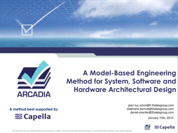 A Model-Based Engineering Method For System, Software And Hardware .
