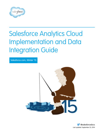 Salesforce Analytics Cloud Implementation And Data Integration Guide