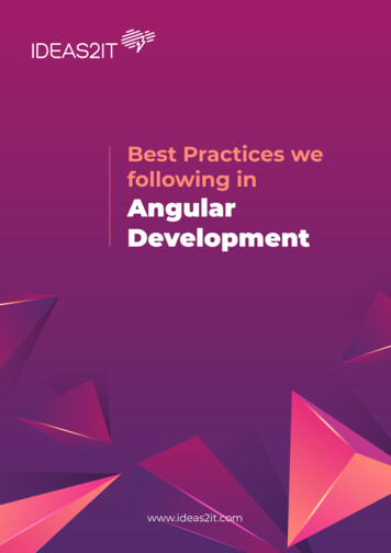 Angular Development - Best Practices