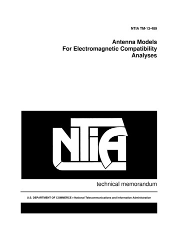 Antenna Models For Electromagnetic Compatibility Analyses