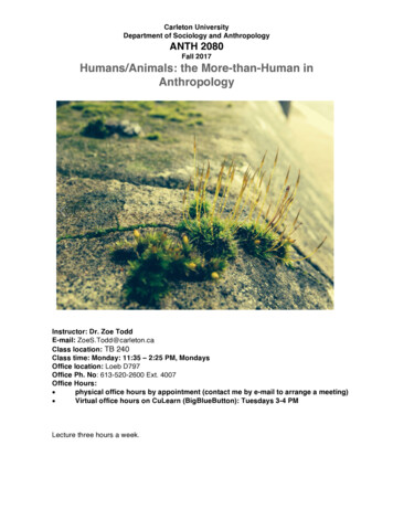 Humans/Animals: The More-than-Human In Anthropology