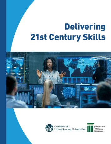 Delivering 21st Century Skills - APLU