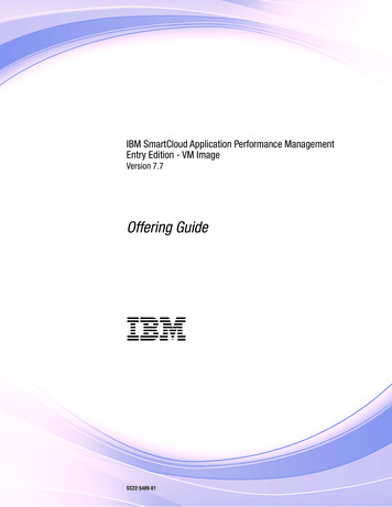IBM SmartCloud Application Performance Management Entry Edition - VM .