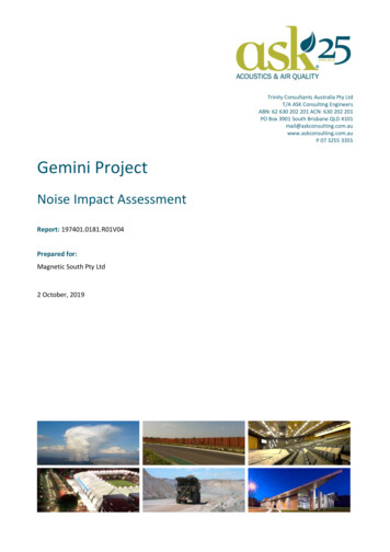 Appendix J: Noise Impact Assessment (Part 12)