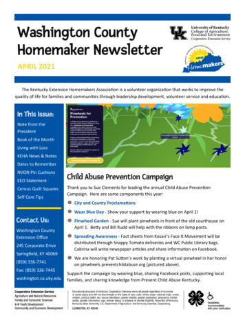 Washington County Homemaker Newsletter