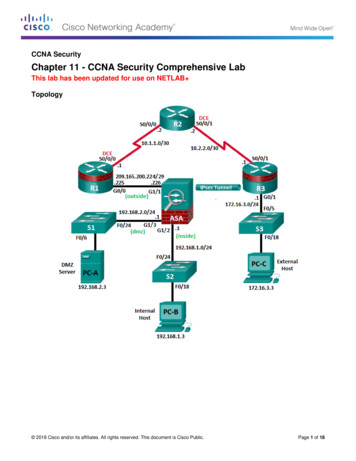 CCNA Security Chapter 11 - CCNA Security Comprehensive Lab