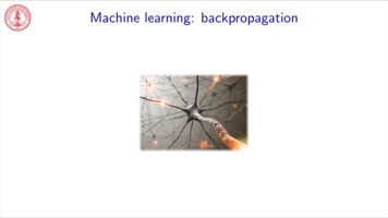 Machine Learning: Backpropagation - GitHub Pages